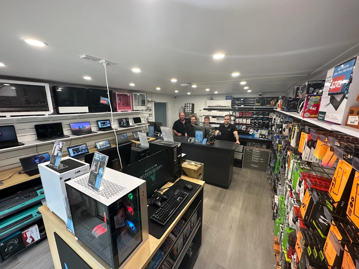 My IT Shop storefront with staff outside